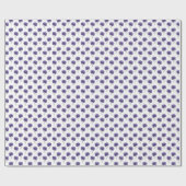 Abstracte Paarse Bloem Doodle Kunststijl Cadeaupapier (Vlak)