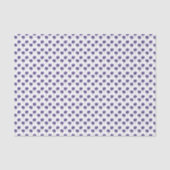 Abstracte Paarse Bloem Doodle Kunststijl Tissuepapier (Voorkant)