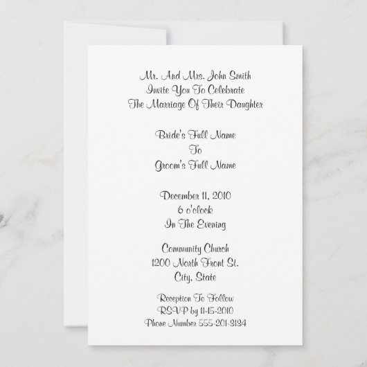 Abstracte paarse bloemen Bouquet, je bent uitgenod Kaart (Achterkant)