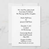 Abstracte paarse bloemen Bouquet sparen de datum Save The Date (Achterkant)