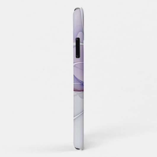 Abstracte Paarse Bloemen Coquette Case-Mate iPhone Case (Achterkant/rechts)