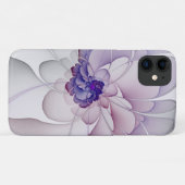 Abstracte Paarse Bloemen Coquette Case-Mate iPhone Case (Achterkant (horizontaal))