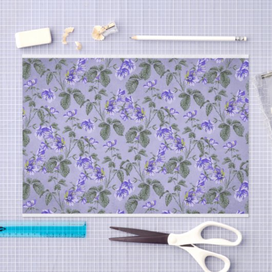 Abstracte  paarse bloemen tissuepapier (Craft)