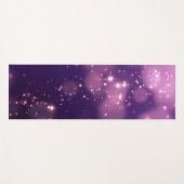 Abstracte Paarse Bokeh Yogamat (Voorkant (horizontaal))