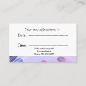 Abstracte Paarse bonen medische benoeming Afsprakenkaartje (Voorkant)