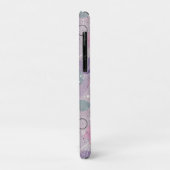 Abstracte Paarse cirkels met verfstrips Accents Case-Mate iPhone Case (Achterkant/links)