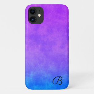 Abstracte Paarse en Blauwe Gepersonaliseerde Telef Case-Mate iPhone Case