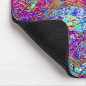 Abstracte Paarse en blauwe hydrangea met magenta Muismat (Hoek)