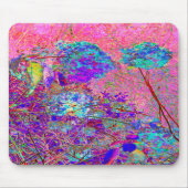 Abstracte Paarse en blauwe hydrangea met magenta Muismat (Voorkant)