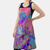 Abstracte Paarse en blauwe hydrangea met magenta Schort (Insitu)