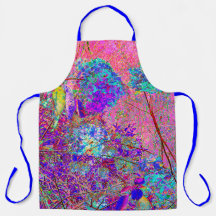 Abstracte Paarse en blauwe hydrangea met magenta