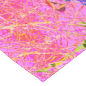 Abstracte Paarse en blauwe hydrangea met magenta Tafelkleed (Gekanteld)