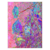 Abstracte Paarse en blauwe hydrangea met magenta Tafelkleed (Voorkant)