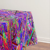 Abstracte Paarse en blauwe hydrangea met magenta Tafelkleed (Voorbeeld)