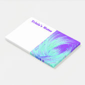 Abstracte Paarse en groene betoverde tuin Post-it® Notes (Schuin)