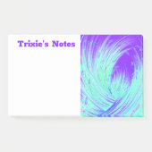 Abstracte Paarse en groene betoverde tuin Post-it® Notes (Voorkant)