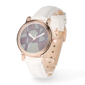 Abstracte paarse eWatch-horloge Horloge (Hoek)