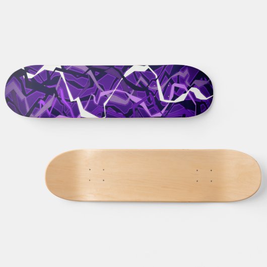 Abstracte Paarse golf Persoonlijk Skateboard (Horizontaal)