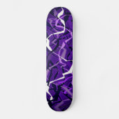 Abstracte Paarse golf Persoonlijk Skateboard (Voorkant)