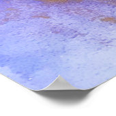 Abstracte Paarse gouden metallic roze wervelingen Poster (Hoek)