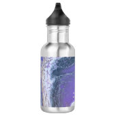 Abstracte paarse & gouden mineraaladers waterfles (Rechts)