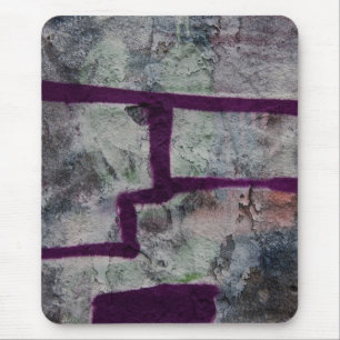 Abstracte paarse graffiti muismat