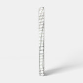 Abstracte Paarse Groene Witte Kromme Stof Samsung Galaxy Hoesje (Linkerkant)