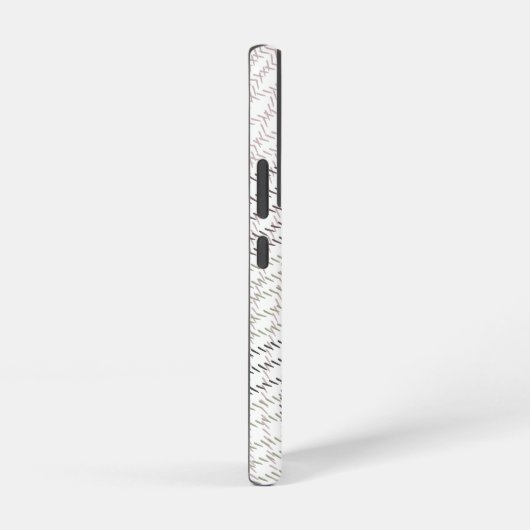 Abstracte Paarse Groene Witte Kromme Stof Samsung Galaxy Hoesje (Rechterkant)