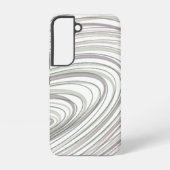 Abstracte Paarse Groene Witte Swirls Samsung Galaxy Hoesje (Achterkant)