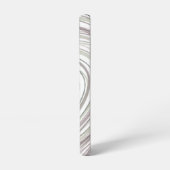 Abstracte Paarse Groene Witte Swirls Samsung Galaxy Hoesje (Linkerkant)