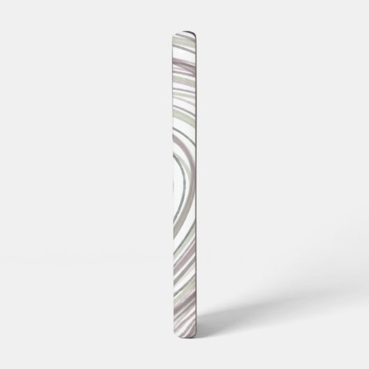 Abstracte Paarse Groene Witte Swirls Samsung Galaxy Hoesje (Linkerkant)