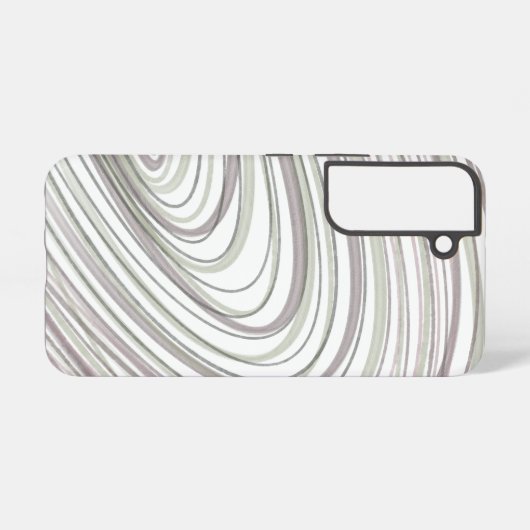 Abstracte Paarse Groene Witte Swirls Samsung Galaxy Hoesje (Achterkant horizontaal)