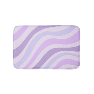 Abstracte Paarse Groovy Stripe Liquid Pattern Badmat