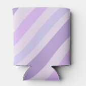 Abstracte Paarse Groovy Stripe Liquid Pattern Blikjeskoeler (Achterkant)