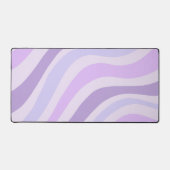 Abstracte Paarse Groovy Stripe Liquid Pattern Bureaumat (Voorkant)