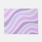 Abstracte Paarse Groovy Stripe Liquid Pattern Deurmat (Voorkant)
