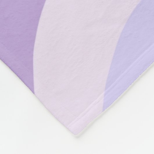 Abstracte Paarse Groovy Stripe Liquid Pattern Fleece Deken (Hoek)