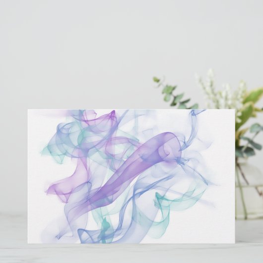 Abstracte Paarse haas Briefpapier (Staand voorkant)