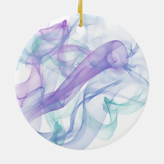 Abstracte Paarse haas Keramisch Ornament (Achterkant)