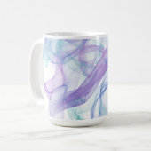 Abstracte Paarse haas Koffiemok (Voorkant links)