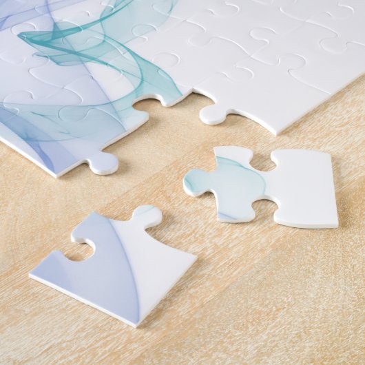 Abstracte Paarse haas Legpuzzel (Zijkant)