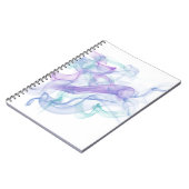 Abstracte Paarse haas Notitieboek (Linkerzijde)