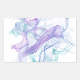 Abstracte Paarse haas Rechthoekige Sticker