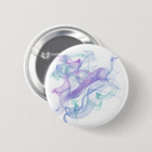 Abstracte Paarse haas Ronde Button 5,7 Cm (Voorkant /achterkant)