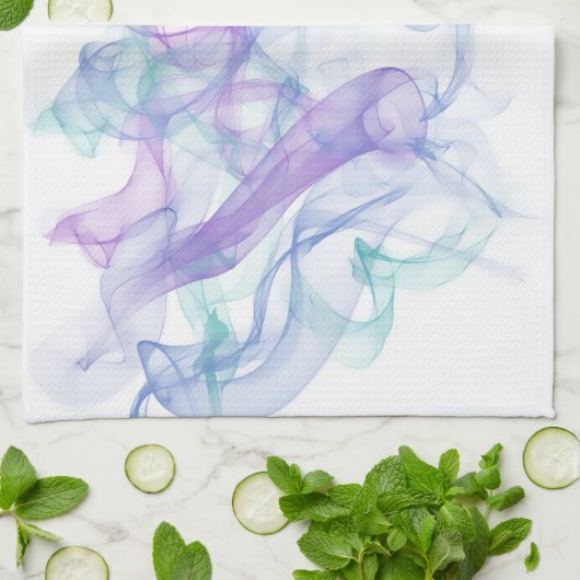 Abstracte Paarse haas Theedoek (Gevouwen)