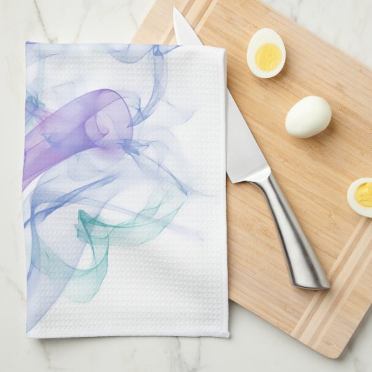 Abstracte Paarse haas Theedoek (Quarter Fold)