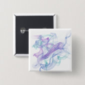Abstracte Paarse haas Vierkante Button 5,1 Cm (Voorkant /achterkant)