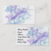 Abstracte Paarse haas Visitekaartje (Voorkant / Achterkant)