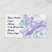 Abstracte Paarse haas Visitekaartje (Achterkant)