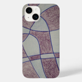 Abstracte paarse iPhone / iPad hoes